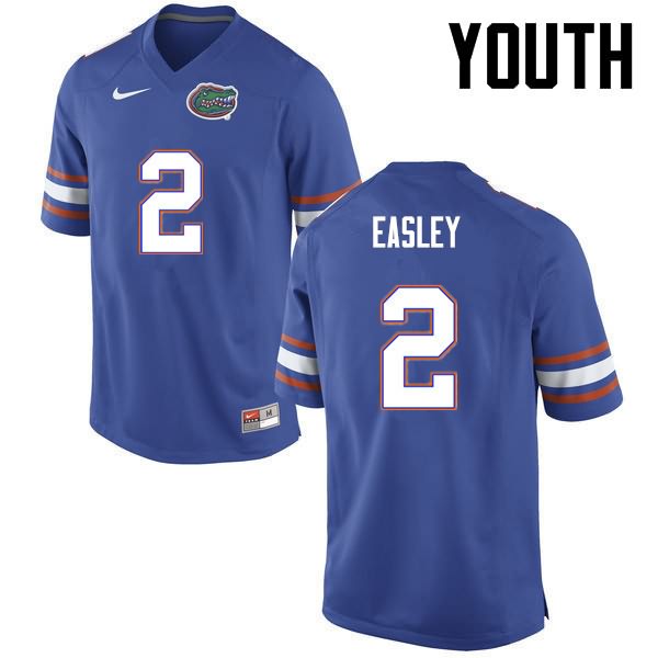 Youth NCAA Florida Gators Dominique Easley #2 Stitched Authentic Nike Blue College Football Jersey ZHB7665IU